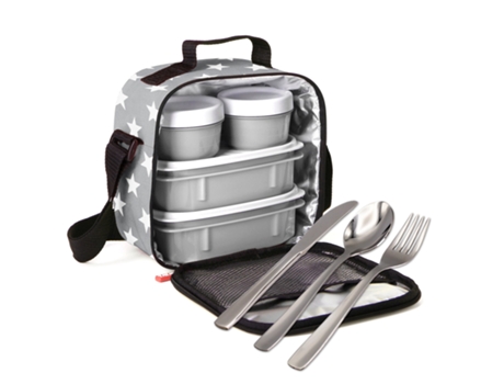 Conjunto de Mochila Lonchera Térmica TATAY Urban Food Y Cubiertos