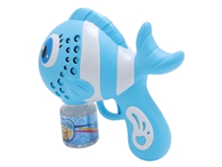 Máquina De Burbujas Portátil Automática Con Forma De Pez, A Prueba De Fugas, Para Niños, Azul.