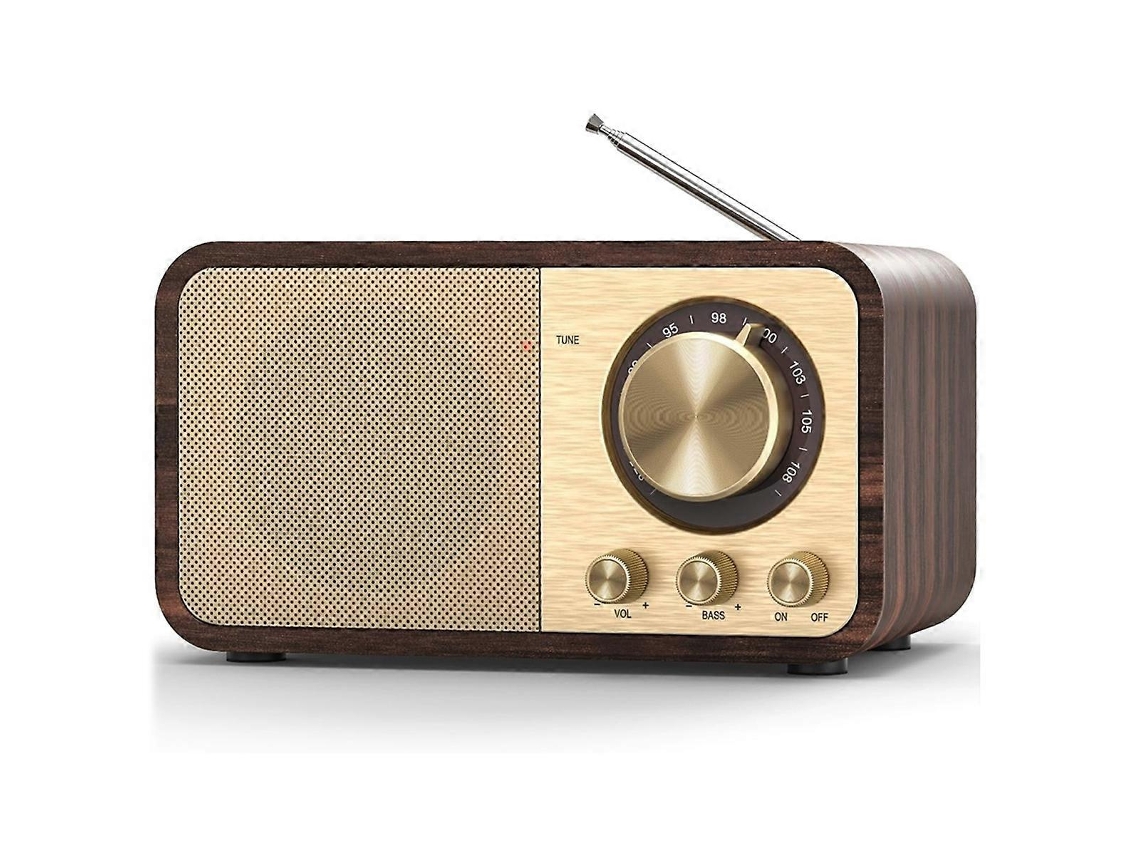 Radio FM con recepción, radio de transistores Bluetooth con altavoz de 5 W Chennnls