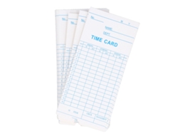 Tarjeta de control horario de 180x83 mm, papel de alta calidad, para máquina de control horario por frecuencia (sin marca).