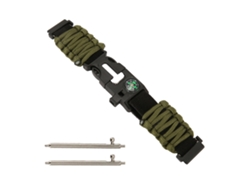 Pulsera De Paracord 6 En 1 Con Brújula, Silbato Y Encendedor Para Huami Samsung De 22 Mm