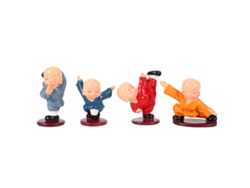Pequeñas Estatuas De Resina De Monjes De Kung Fu Para Decoración Del Hogar U Oficina. Regalo Ideal.