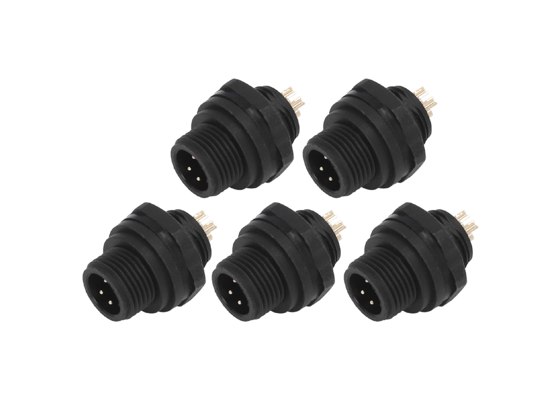 Conector Industrial Impermeable Ip67 De 4 Pines, Enchufe Hembra E7, Hebilla, 5 Unidades.