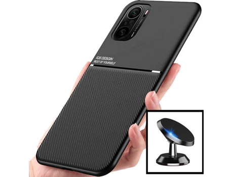 Kit Carcasa, Protector Y Soporte Xiaomi Poco F3 Phonecare Magnetic Lux Y Soporte Coche Magnético