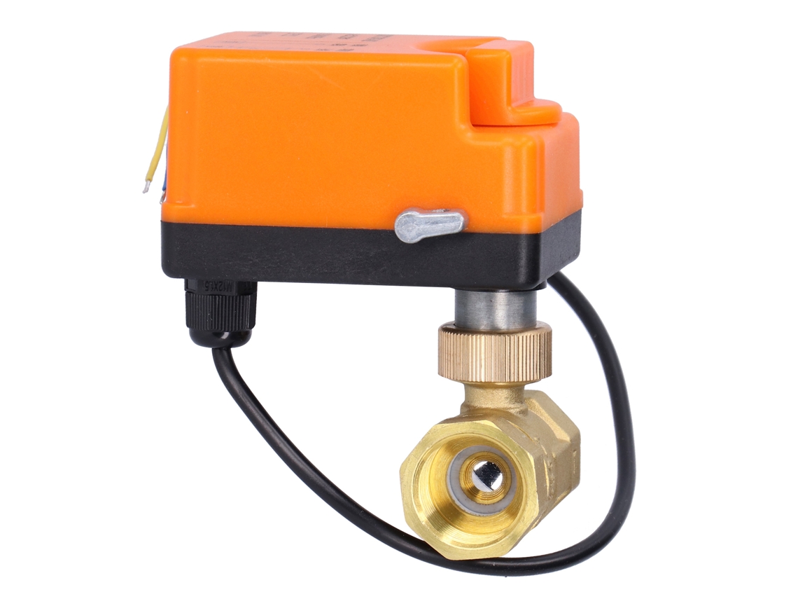 Válvula De Bola Motorizada Dn20 Eléctrica De 2 Vías, Manual/automática, Normalmente Cerrada, Ac220v