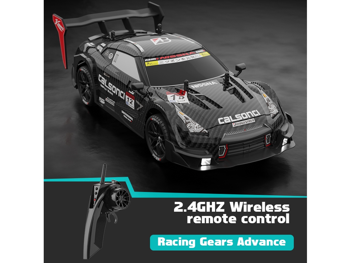 Coche eléctrico RC con grafiti, 40 km/h, recargable, ideal para derrapar y competir, divertido juguete de cumpleaños para niños. Aeuzwr