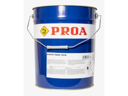 Aceite para Teca PROA Transparente 20L Protección y nutrición para la madera Renueva tus muebles de jardín