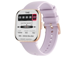 Reloj inteligente con Bluetooth para mujer, monitor de presión arterial, frecuencia cardíaca, oxígeno en sangre y sueño, podómetro deportivo morado Bestvite