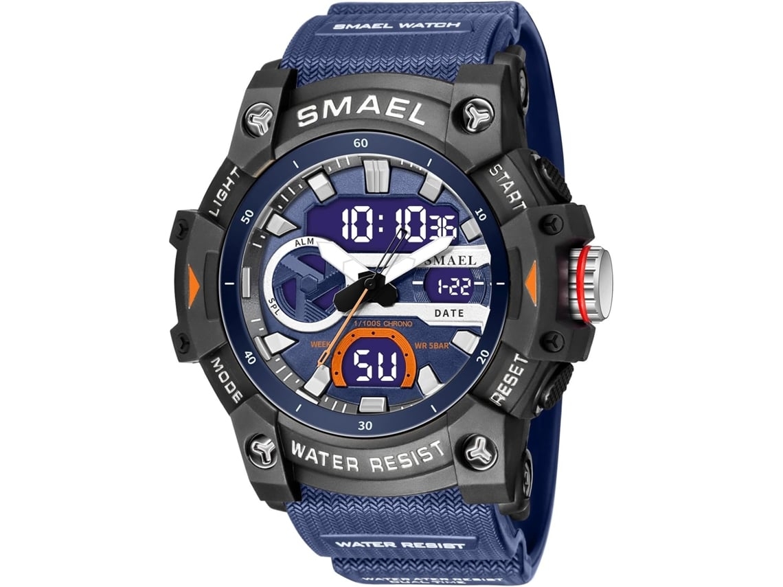 Classic Multifuncional Militar Deportes Analógico Reloj Luminoso Cronógrafo Fase De La Luna Reloj De Cuero Yuysan