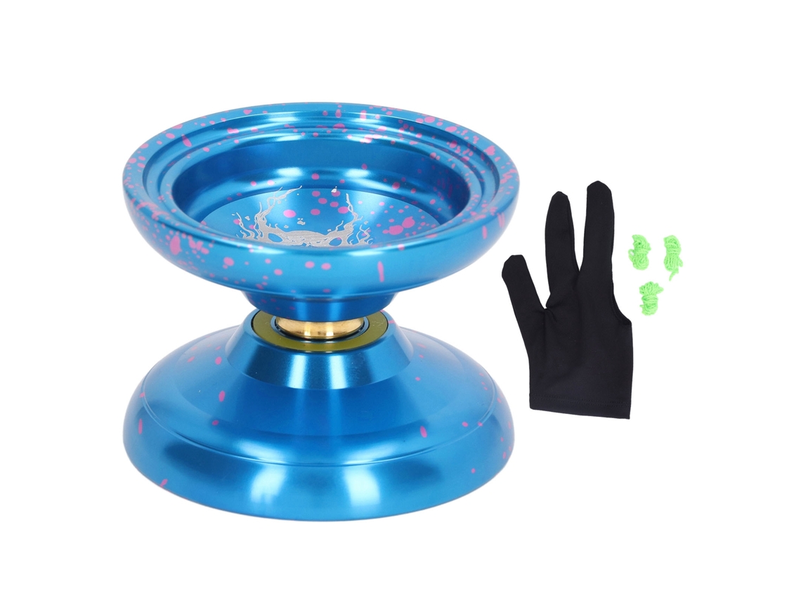 2026Zentro Yoyo sin respuesta, mango de aluminio con estabilidad avanzada y 3 alas, azul Guantee