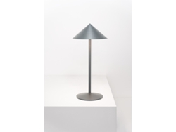 Lámpara de mesa LED Zafferano Pina L Desk Titanium, 6 W, IP65, regulador táctil, cabezal magnético, para interior y exterior