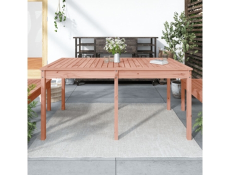 MAISON EXCLUSIVE Mesa de jardín madera maciza Douglas 159,5x82,5x76 cm