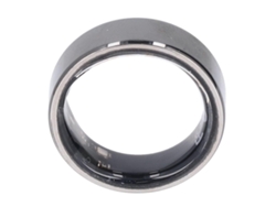 Anillo inteligente de salud de acero inoxidable negro, 18 mAh, talla 21 Nostalgia88