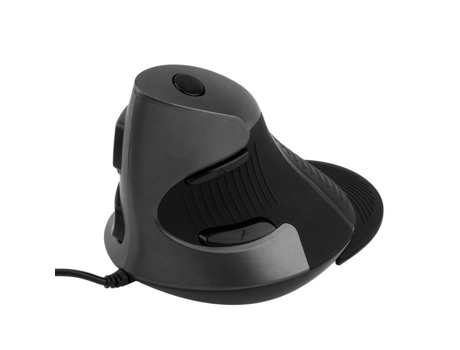 HURRISE Ratón portátil ergonómico vertical con cable para almacenamiento de computadora de escritorio
