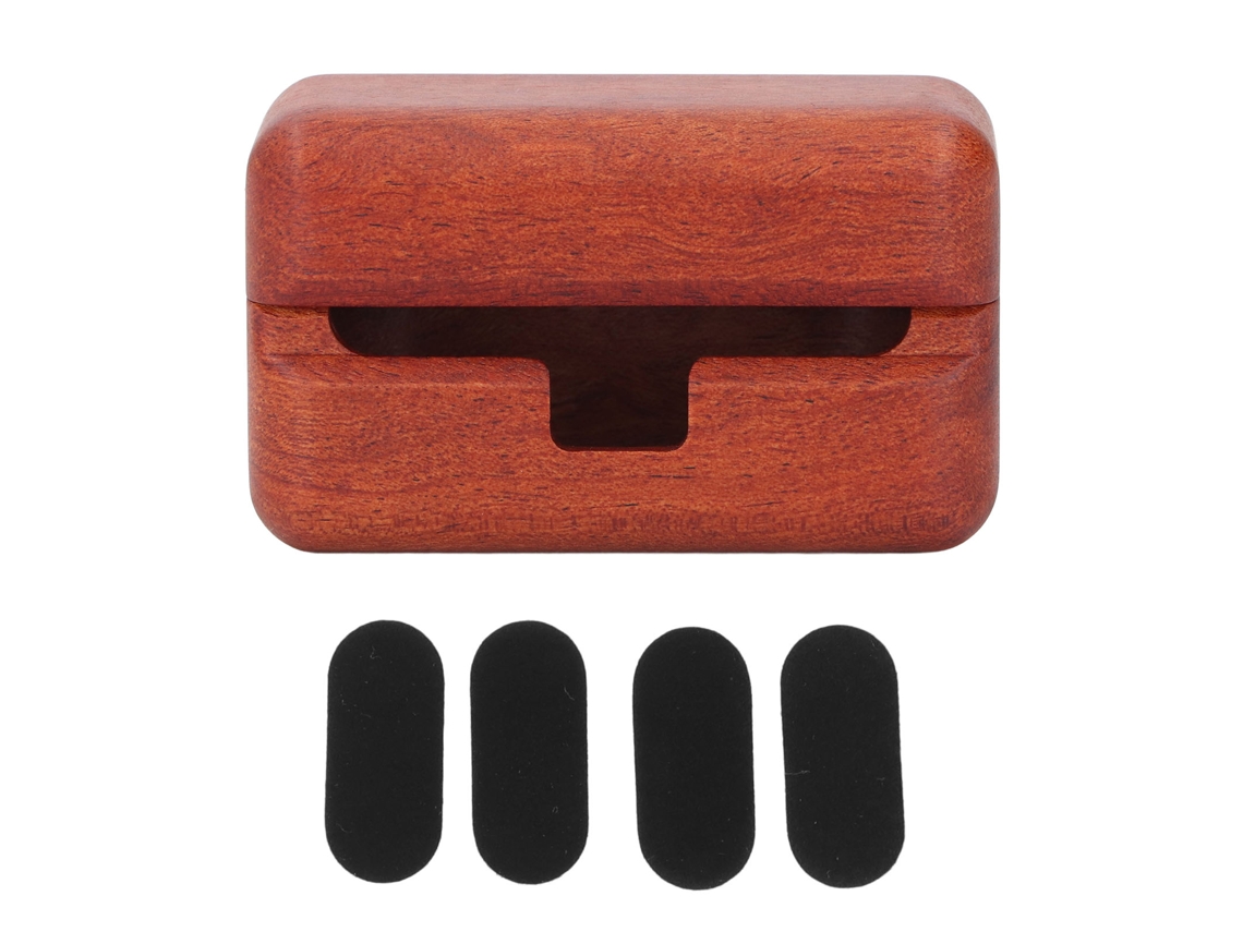 Estuche de madera para auriculares WF-1000XM4, pulido a mano y resistente a golpes.