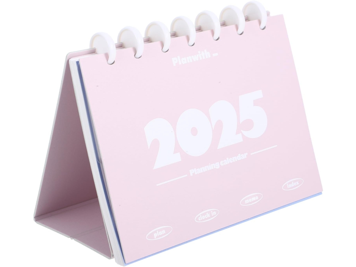 Calendario De Escritorio Mensual Con Páginas Abatibles Para Planificación Y Decoración Diarias.