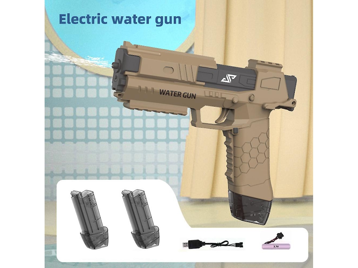 Juguete de agua eléctrico automático para niños, juguete de batalla de agua para niños y niñas, amarillo de Rosewell