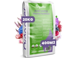 Fertilizante todo en uno para rododendros, hortensias, azaleas y otras plantas acidófilas para 20 kg por 400 m2 Organifer