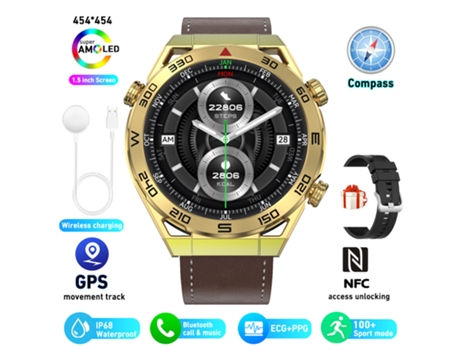 Smartwach OHPA DT ULTRA MATE (Android e IOS - dorado)