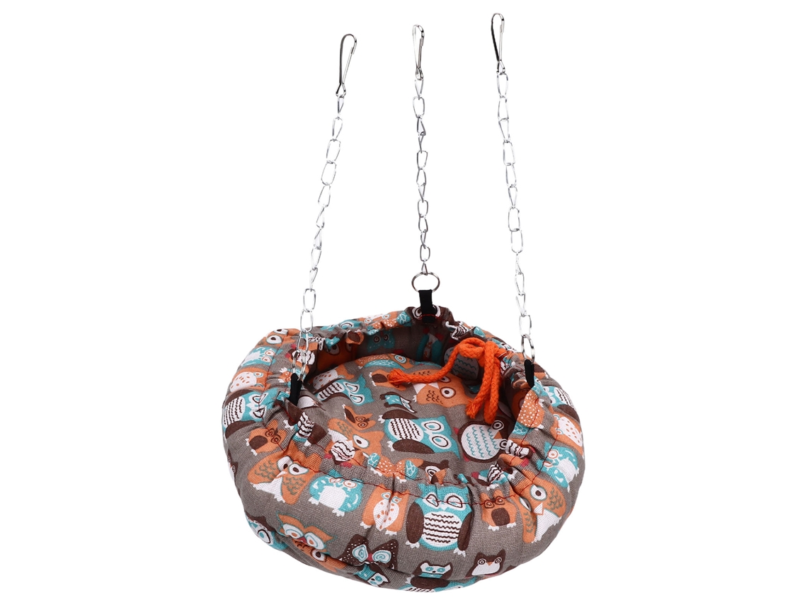 Cama Ave Nido para pájaros, periquitos, loros y hámsteres, suave, cálida, lavable, diseño suspendido y ahorro de espacio.