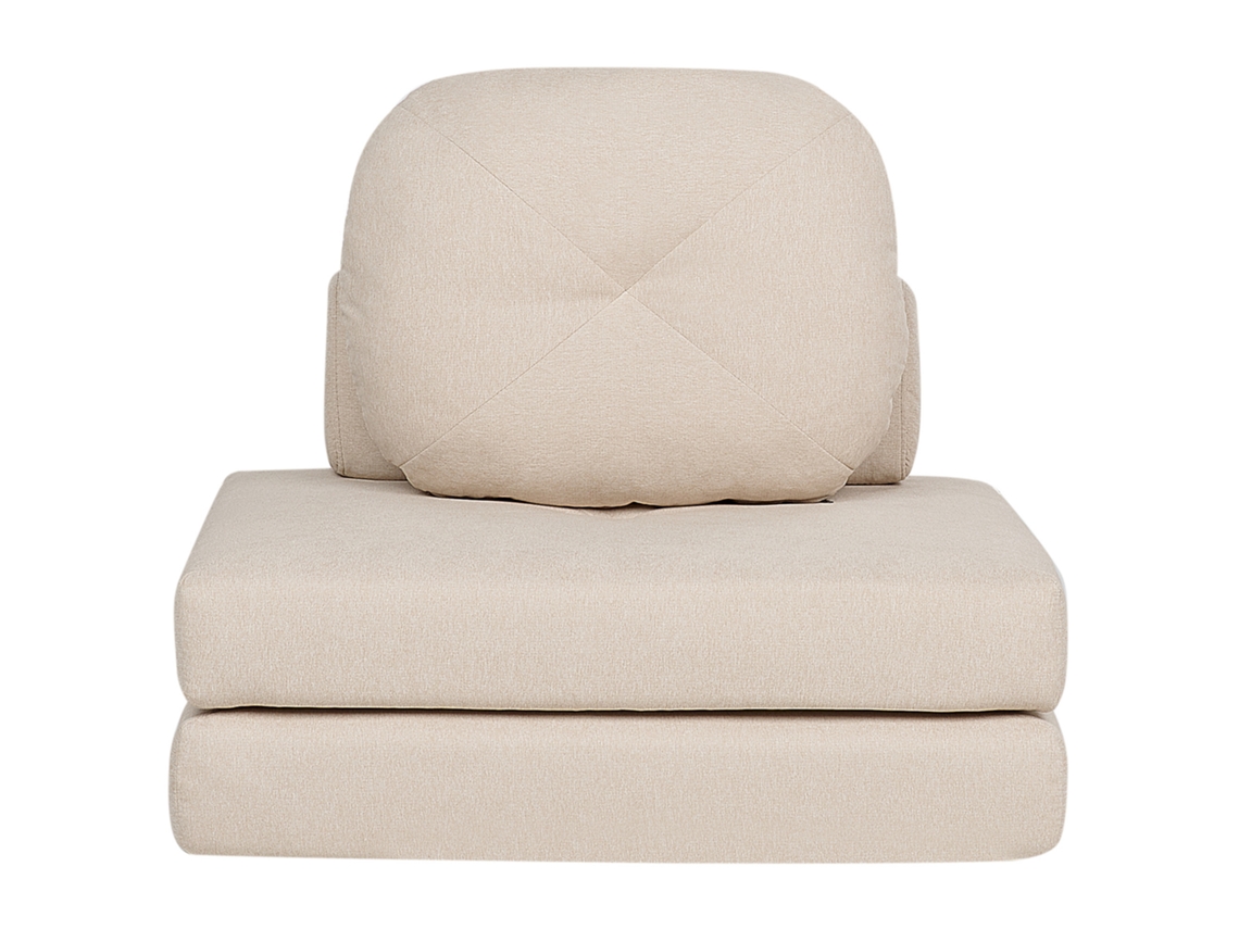Sofá cama BELIANI Olden de Poliéster Beige 81x91x54