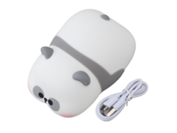 Lámpara táctil con forma de panda adorable, LED suave, recargable, para dormitorio.