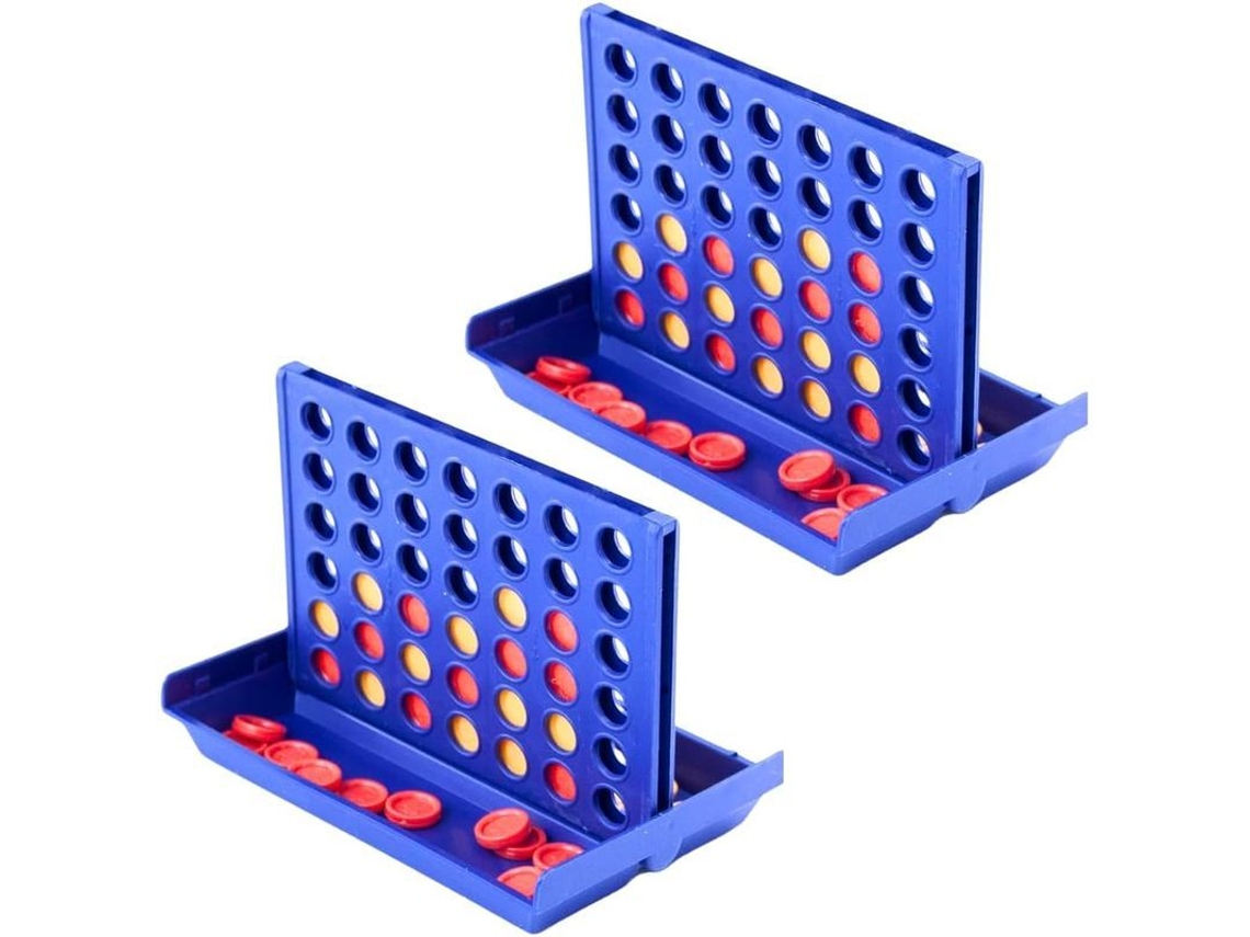 Juego De Mesa Clásico 4 En 1, Portátil, Tamaño Mini Para Niños, Compañero De Viaje Ideal Para La Diversión Familiar (paquete De 2)