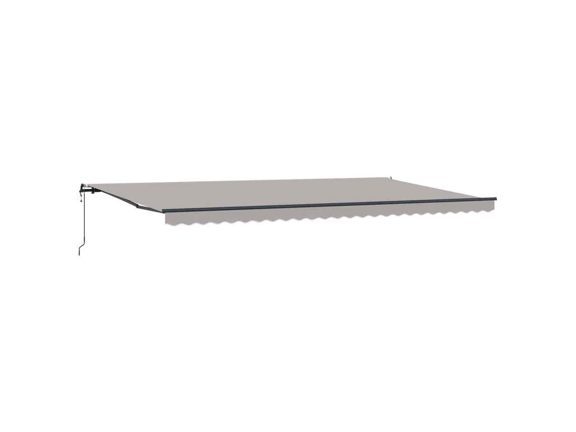 Maison Exclusive - Toldo Retráctil Gris Claro 600 X 300 Cm Tela Y Aluminio
