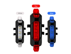 Luz Trasera Led Recargable Por Usb Para Bicicleta Con 4 Modos De Iluminación Y Batería De 160 Mah.