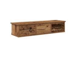 Maison Exclusive - Armario De Pared Madera Ingeniería Envejecida 88x26x18,5 Cm