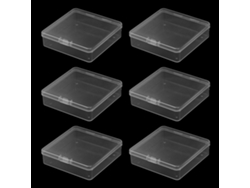 Caja de Almacenamiento 6 Piezas de Recipientes Transparentes para Artesanía Kofihety