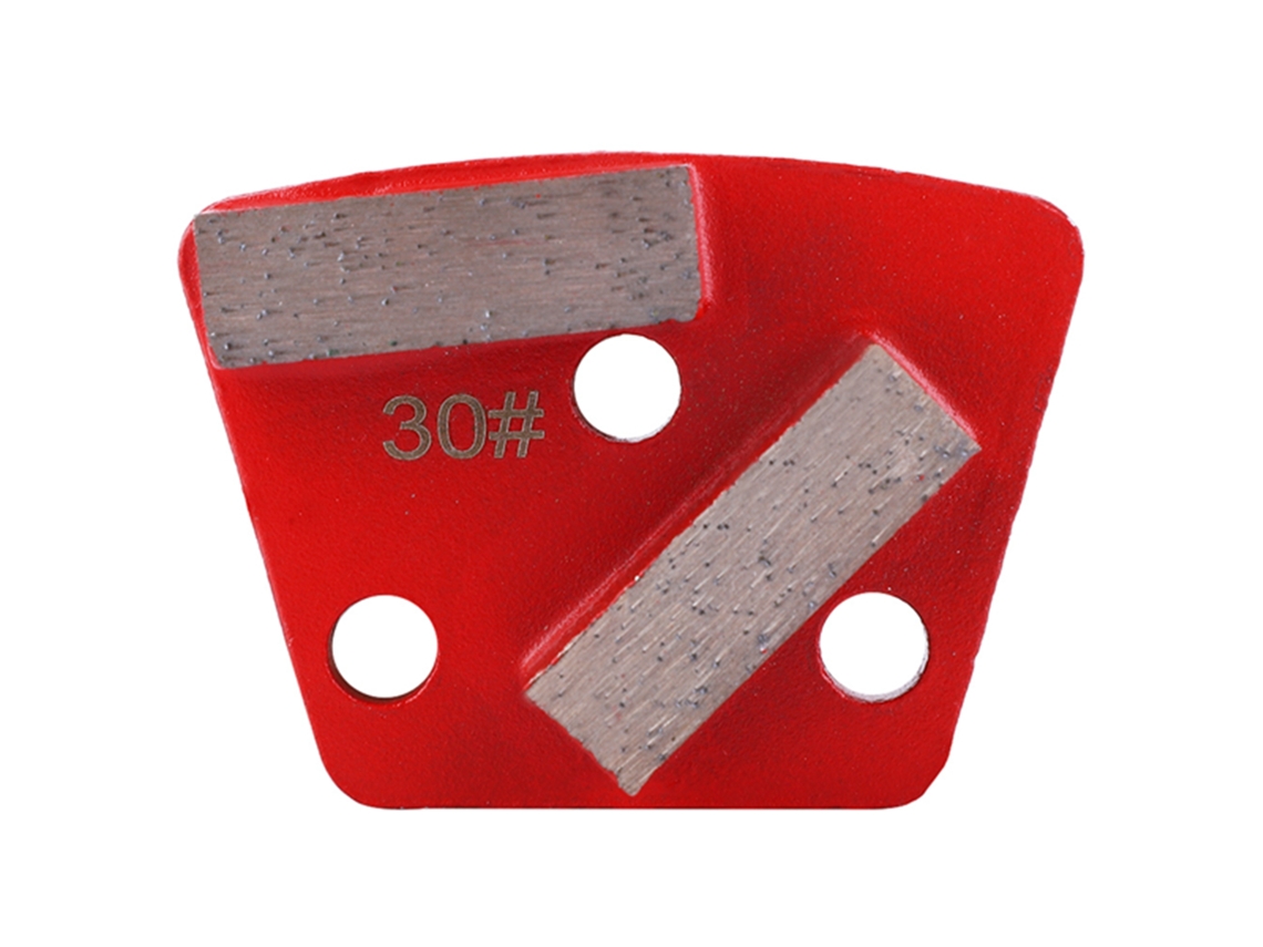 3 Discos De Lijado De Diamante Trapezoidales De Grano 30 Con Aleación Metálica Para Pulir Suelos.