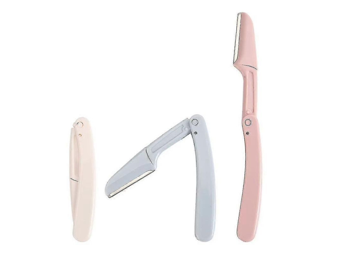 Fasst-cuchillas Plegables Para Cejas, Multiuso, Afeitadora Facial, Hoja De Acero Inoxidable, 6 Piezas, Multicolor