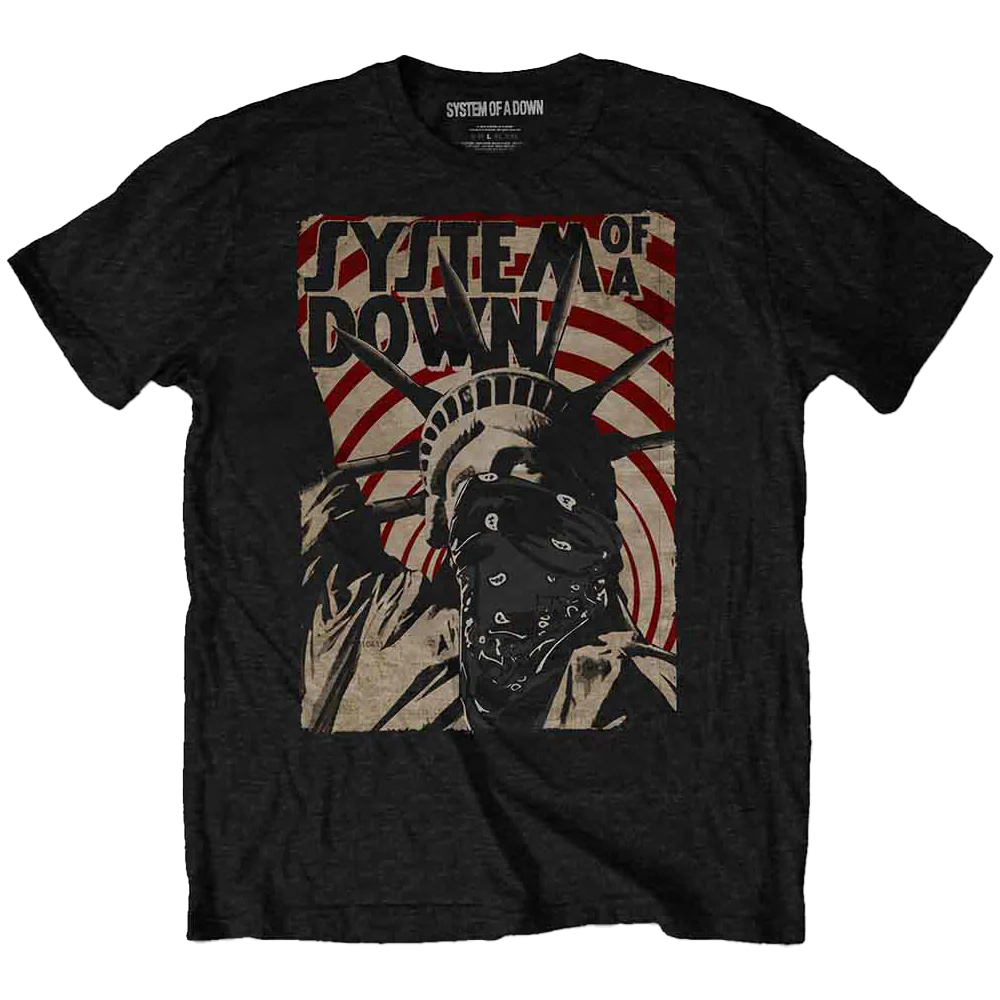 System Of A Down Liberty Bandit T-shirt Unisex Rockinstone Size:s