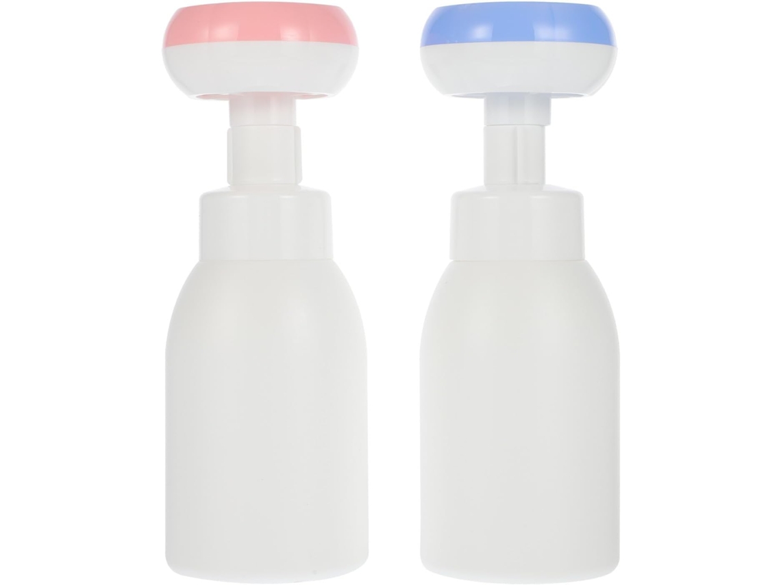 Juego De 2 Botellas De Gel Espumoso Para Manos De 300 Ml - Botella Vacía Reutilizable De Pet Sólido