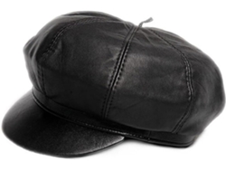Gorra Unisex De Cuero Genuino, Elegante, Moderna, Para Exteriores, Cálida, Informal.