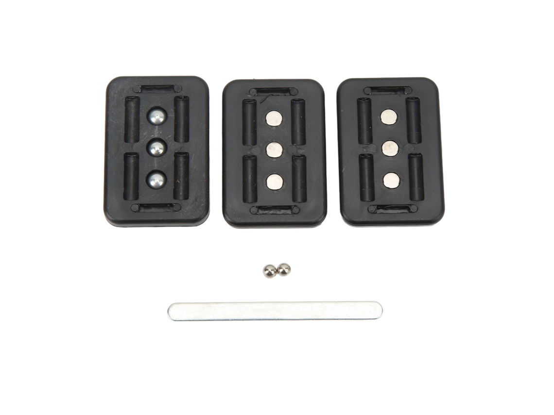 Juguete Magnético Deslizante Antiestrés, 3 Capas, Abs, Portátil, Para Aliviar El Estrés, Negro.