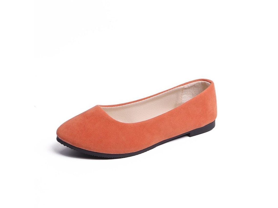 Sapatos femininos de verão 2026, confortáveis, tamanhos grandes, cores suaves, mocassins Wen Wsh2214 38 laranja.