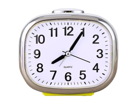 ELKUAIE Reloj de luz nocturna silencioso, reloj infantil simple, reloj despertador multifunción