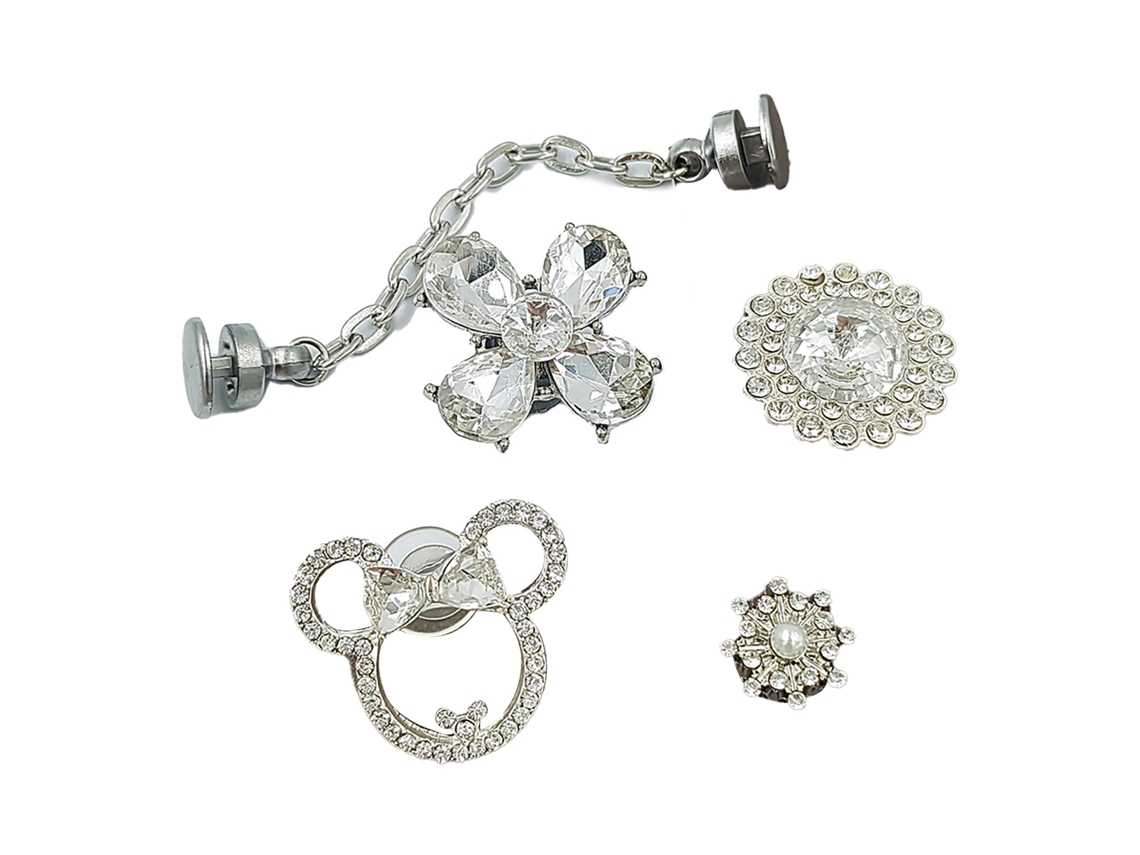 Bonitos Adornos De Aleación De Zinc Para Zapatos, Accesorios Para Sandalias Con Agujeros Y Chanclas.