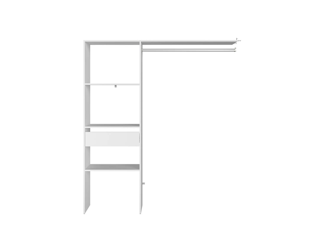 Guardarropa CONCEPT U Elysee (Blanco - Madera Aglomerada - 160x40x180 cm)