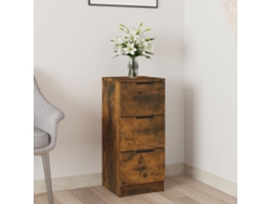 Lovely Home Aparador 30X30X70 Cm Madera Procesada Color Roble Ahumado
