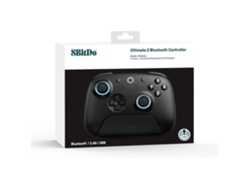 Mando de juegos Bluetooth 8bitdo Ultimate 2 negro compatible con Switch y PC Solo para juegos