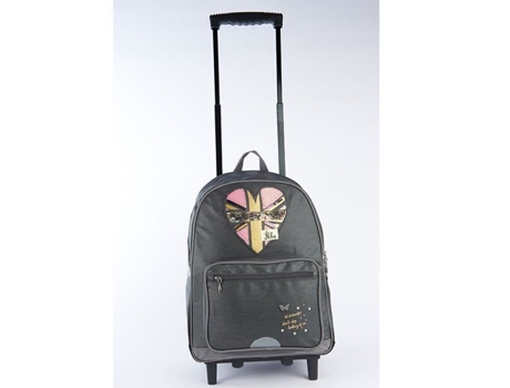 Mochila IKKS Trolley London Gris