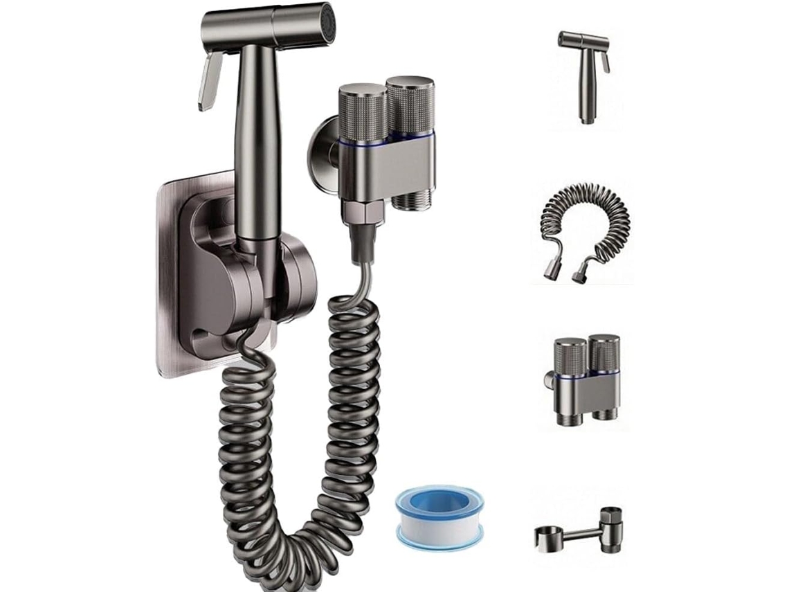 Kit De Acero Inoxidable, Rociador De Bidé G1/2, Con Interruptor Doble.