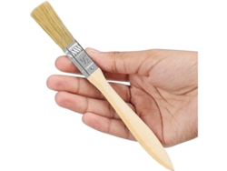 Brocha Plana De 10 Mm (paquete De 12) Con Mango De Madera - Profesional Para Paredes Interiores Y Exteriores