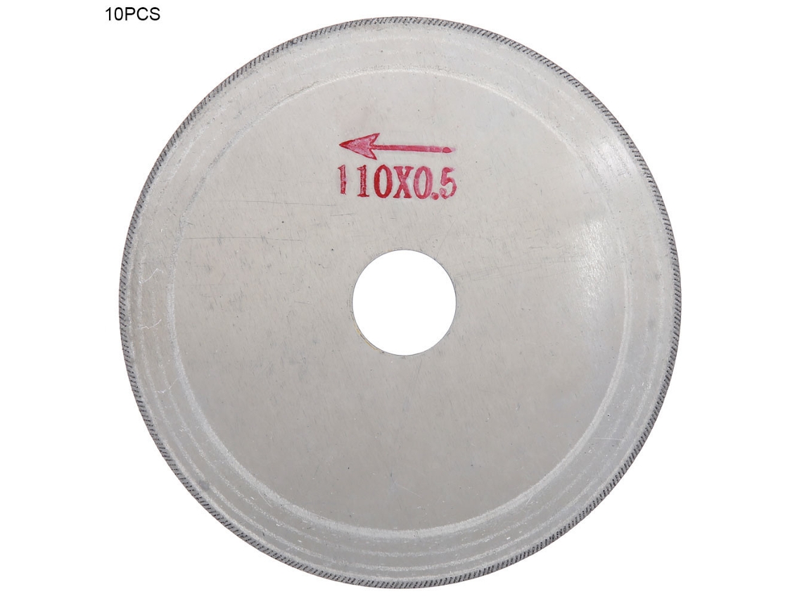 10 Hojas De Sierra De Diamante Ultrafinas Para Cortar Cristal (110*20*0,5 Mm)