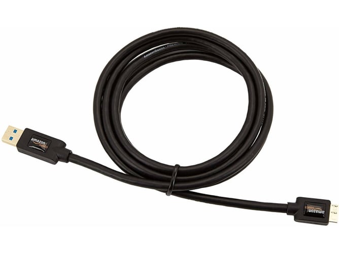 Cable de Datos AMAZONBASICS (Micro USB - USB - 1.8 m - Negro)