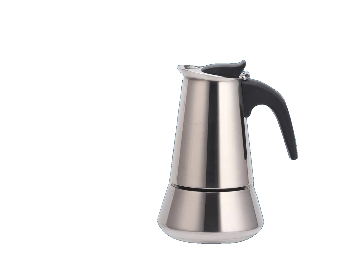 Cafetera italiana, acero inoxidable, compatible con inducción, 12 tazas OEM