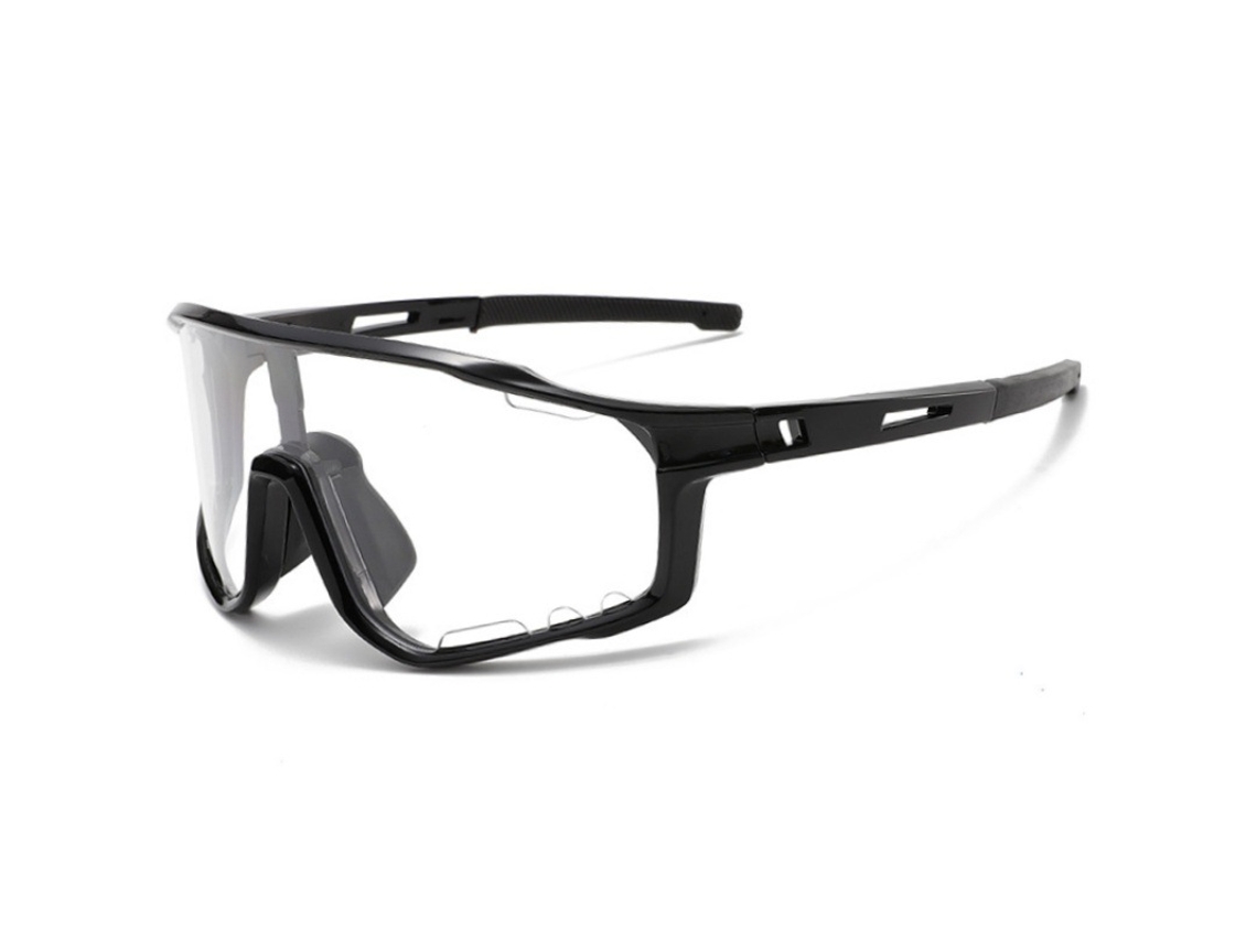 Óculos De Sol Para Ciclismo À Prova De Vento Uv400 Para Homens E Mulheres Óculos Esportivos Ao Ar Livre (preto E Branco)